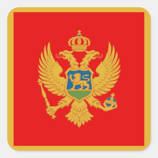 Montenegro Vierkante Sticker (Voorkant)