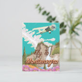 Montenegro vintage reisposter briefkaart (Staand voorkant)