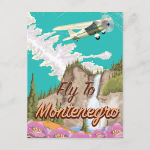 Montenegro vintage reisposter briefkaart