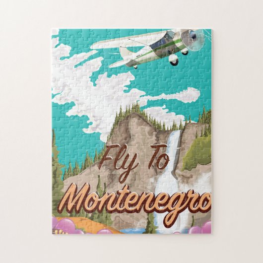 Montenegro vintage reisposter legpuzzel (Verticaal)