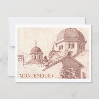 Montenegro vintage reizen briefkaart