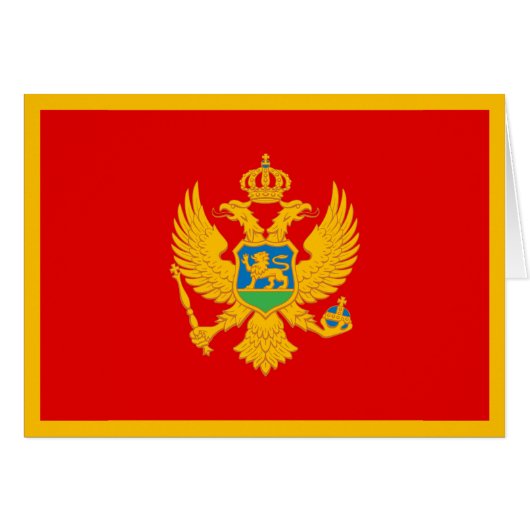 Montenegro vlag (Voorkant Horizontaal)