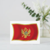 Montenegro Vlag Ansichtkaart Briefkaart (Staand voorkant)