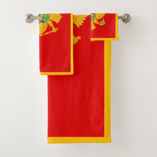 Montenegro vlag bad handdoek (Insitu)