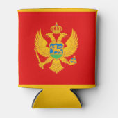 Montenegro vlag blikjeskoeler (Voorkant)