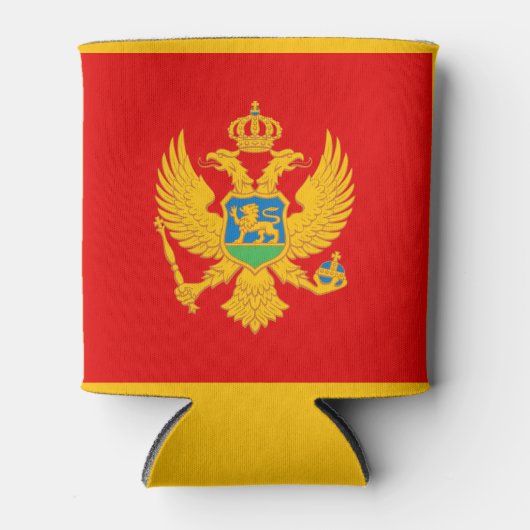Montenegro vlag blikjeskoeler (Voorkant)