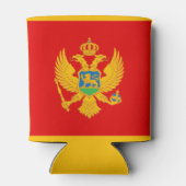Montenegro vlag blikjeskoeler (Achterkant)