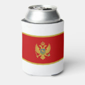 Montenegro vlag blikjeskoeler (Blikje Achterkant)