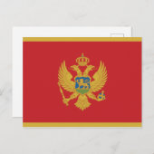 Montenegro vlag briefkaart (Voorkant / Achterkant)