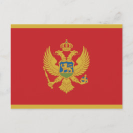 Montenegro vlag briefkaart