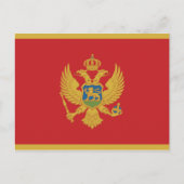 Montenegro vlag briefkaart (Voorkant)