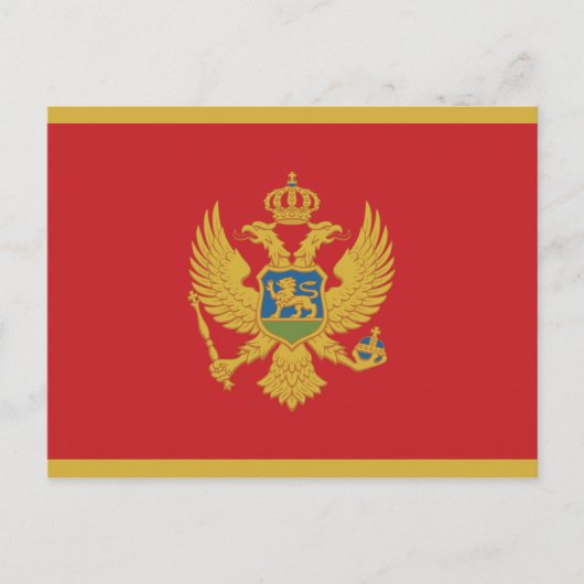 Montenegro vlag briefkaart (Voorkant)