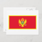 Montenegro vlag briefkaart (Voorkant / Achterkant)