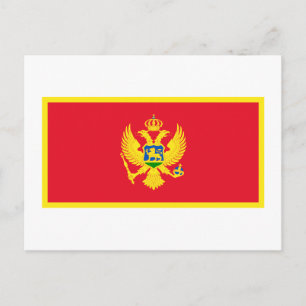 Montenegro vlag briefkaart