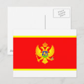 Montenegro vlag briefkaart (Voorkant / Achterkant)