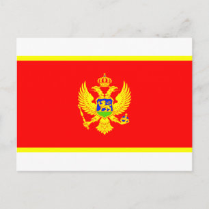 Montenegro vlag briefkaart
