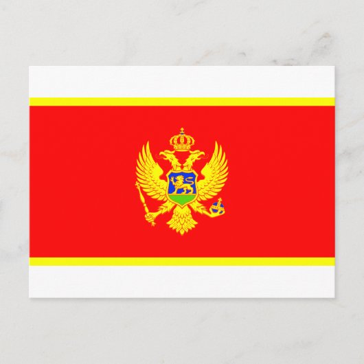 Montenegro vlag briefkaart (Voorkant)