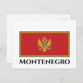 Montenegro vlag briefkaart (Voorkant / Achterkant)