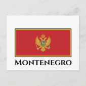 Montenegro vlag briefkaart (Voorkant)
