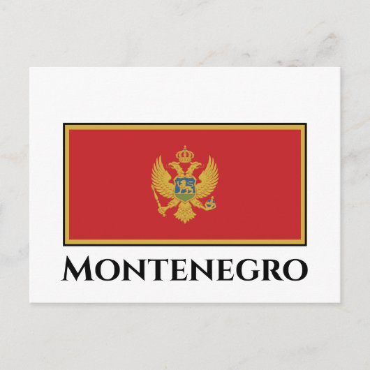 Montenegro vlag briefkaart (Voorkant)