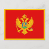 Montenegro vlag briefkaart (Voorkant)