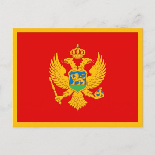 Montenegro vlag briefkaart (Voorkant)