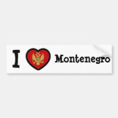 Montenegro vlag bumpersticker (Voorkant)