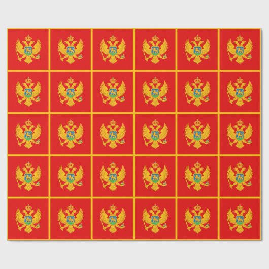 Montenegro vlag cadeaupapier (Vlak)
