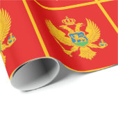 Montenegro vlag cadeaupapier (Rol Hoek)