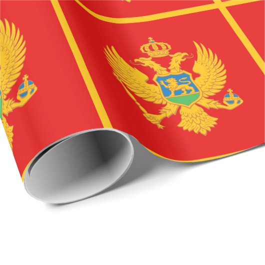 Montenegro vlag cadeaupapier (Rol Hoek)
