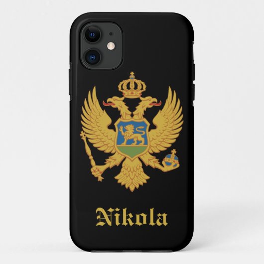 Montenegro Vlag Case-Mate iPhone Case (Achterkant)