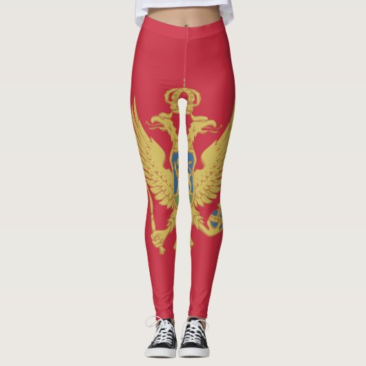 Montenegro Vlag embleem Leggings (Voorkant)