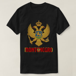 Montenegro vlag en wapenschild t-shirt