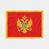 Montenegro vlag fleece deken (Voorkant (Horizontaal))