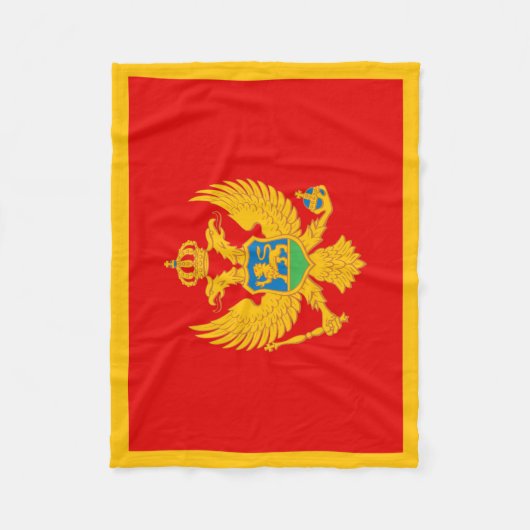 Montenegro vlag fleece deken (Voorkant)