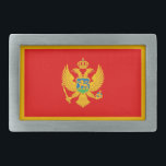 Montenegro vlag gesp<br><div class="desc">Patriottische vlag van Montenegro.</div>