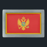Montenegro vlag gesp<br><div class="desc">Patriottische vlag van Montenegro.</div>