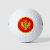 Montenegro vlag golfballen (Voorkant)