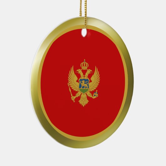 Montenegro-vlag Keramisch Ornament (Rechts)