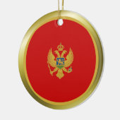 Montenegro-vlag Keramisch Ornament (Links)