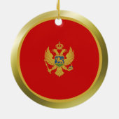 Montenegro-vlag Keramisch Ornament (Achterkant)
