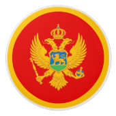 Montenegro vlag keramische knop (Voorkant)