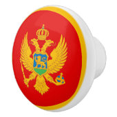 Montenegro vlag keramische knop (Rechts)