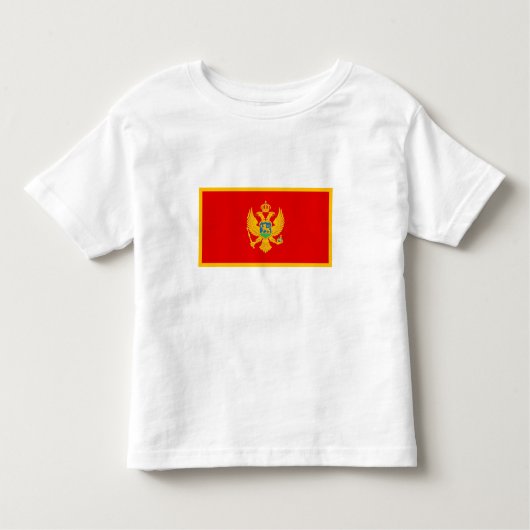 Montenegro vlag kinder shirts (Voorkant)