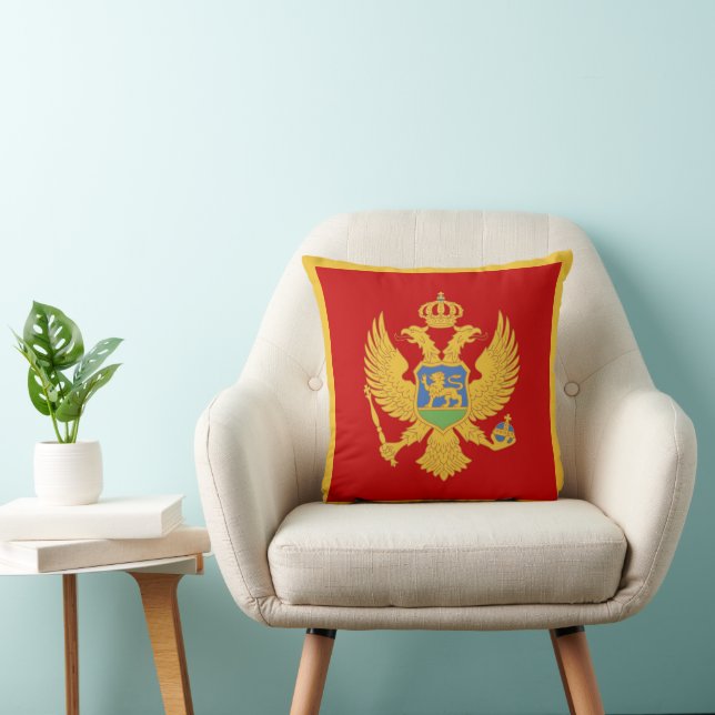 Montenegro vlag kussen (Stoel)