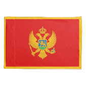 Montenegro vlag kussensloop (Achterkant)