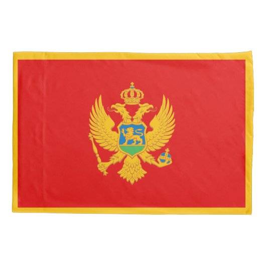 Montenegro vlag kussensloop (Achterkant)