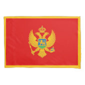 Montenegro vlag kussensloop (Voorkant)