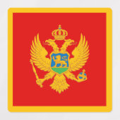 Montenegro vlag labels (Design 2)