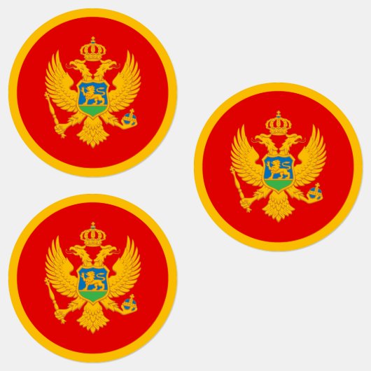 Montenegro vlag labels (Groep)
